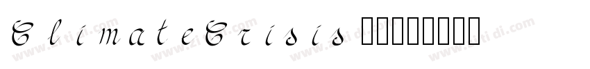 ClimateCrisis 2010字体转换